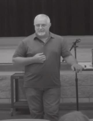 Mike Henry from C7 Texoma Anti-Trafficking Coalition spoke to a group about Human Trafficking at the KMAC on July 10, 2021. Courtesy photo
