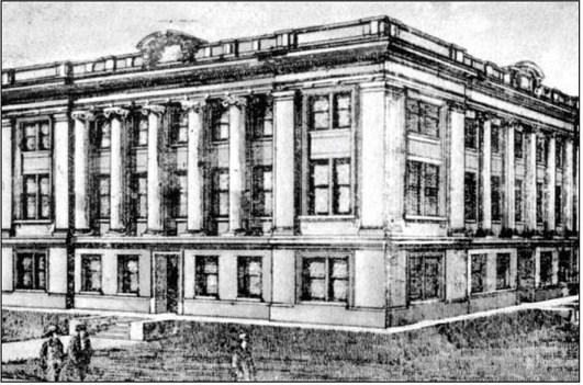 Jewell Hicks' final design for the Marshall County Courthouse. Courtesy photo