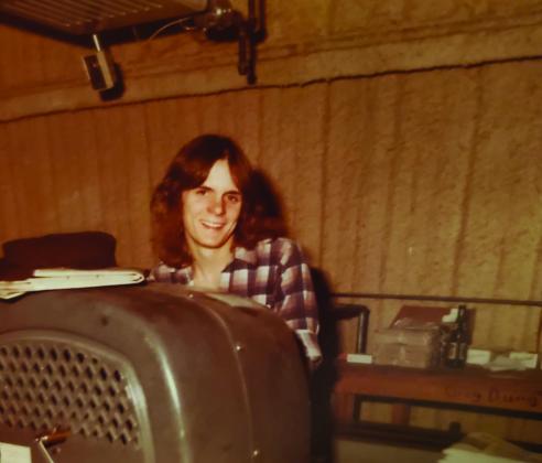 Bobby Mason with the bundler machine. Courtesy photo