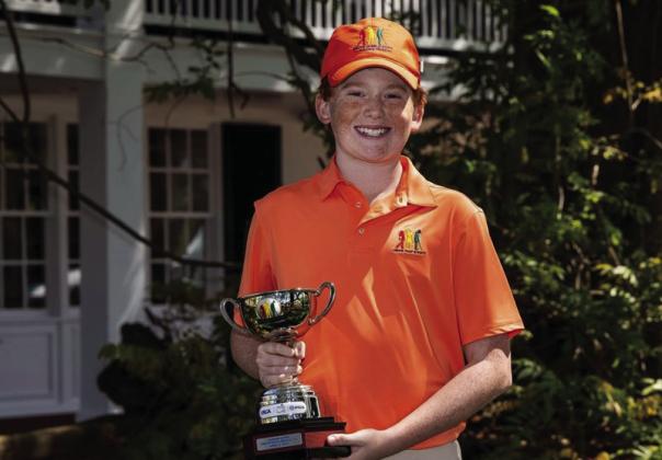 Carson James placed third overall in the Boys 12-13 age division during the 2023 Drive, Chip and Putt National Finals that took place at Augusta National Golf Club, Augusta, Georgia. Photo courtesy of DriveChipandPutt.com. Photo courtesy of DriveChipandPutt.com.