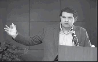 Courtesy Photo Graham Roland – Chickasaw screenwriter, producer and Iraq War veteran – shares his insight with attendees of he Imanoli Creative Writers Conference at East Central University.