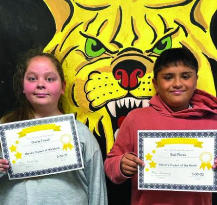 Charlie French and Gael Flores, 4th Grade.
