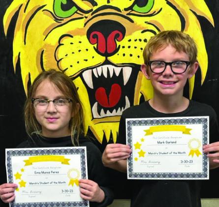 Ema Munoz Perez and Mark Garland, 3rd Grade.
