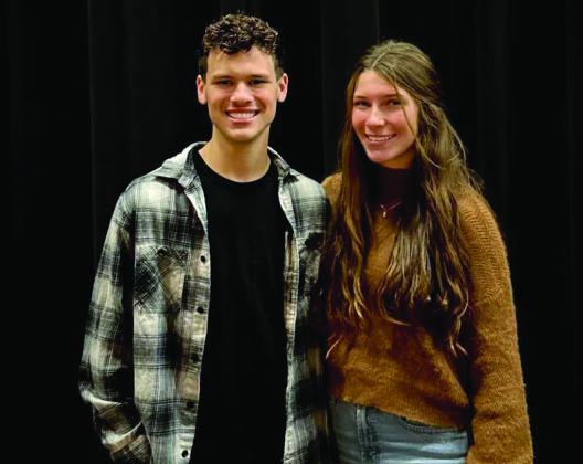Senior JJ McKinney and sophomore Paytyn Short were selected for the OKMEA All-State Choir on November 10. Courtesy photo