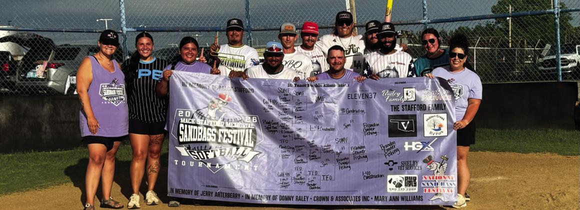 The Brandon Connor Fishing Team was the winner of the 77th Annual Mack Stafford Memorial Sand Bass Softball Tournament. Photo courtesy of Deborah Arterberry