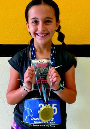 Jojo Simon, top female of the 1 mile run