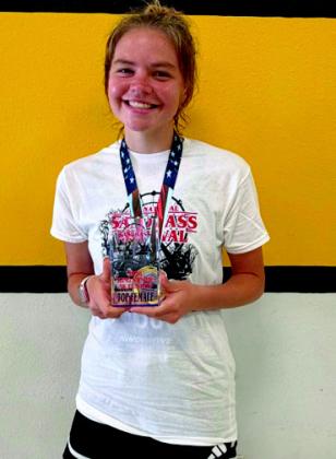 Allyson Knight, top female of the 5K