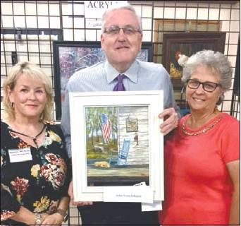 Artist Cheri Smith with Judge Johnson &amp; Mrs. Johnson