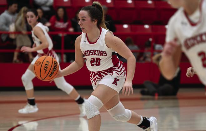 Jaci Herndon dribbles down the court. Courtesy photo