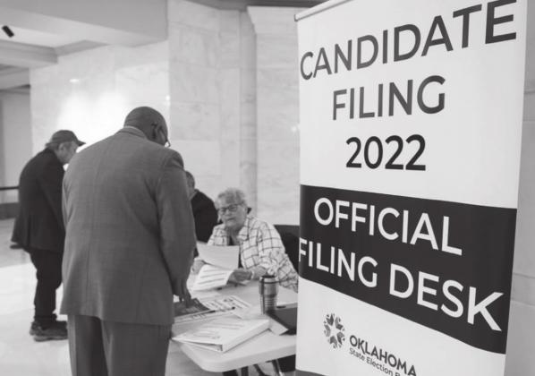 Candidates for office in Oklahoma filed their applications last week at the State Capitol. Whitney Bryen • Oklahoma Watch