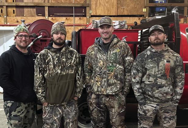 Courtesy photos The 12th Annual Lebanon Volunteer Fire Department Coyote Hunt was held January 20. Thirteen teams entered and 25 dogs and two bobcats were checked in. 1st Place with six dogs, one cat and the Big Dog weighing 40 lbs. was Taylor Bell, Holden Bell, Zach Harris Denton Conner (pictured right).