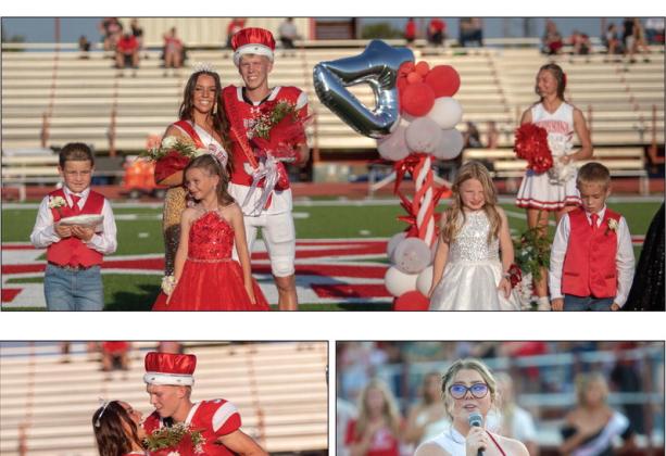 Jaci Herndon and Eli Oliger were selected as the 2024 Homecoming Queen and King, respectively, during the Kingston Homecoming ceremony during the September 13 game. Matt Swearengin
