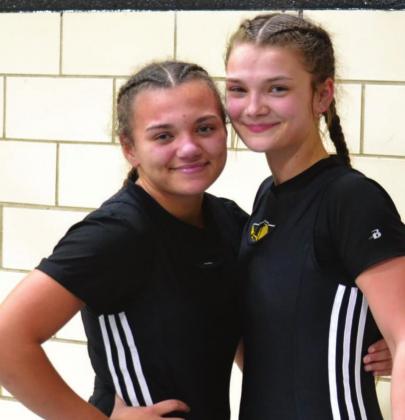 iab aaeda Larsond are thug first to wreatIE in the Madill wjalling team. 1 1 M Tib,97prnsV Summer Bryant • The Madill Record