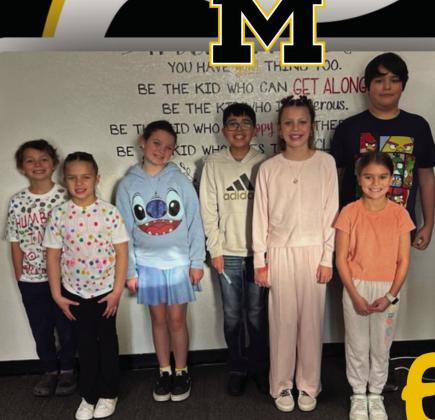 Pictured left: The ECC January Students of the Month are Juanita Valdez and Axel Martinez, Kindergarten; Landon Johnson and Yahaira Santillan, 1st grade. Pictured right; the Madill Elementary Students of the Month are Kiaus Allermon and Layton Hartin, 2nd grade; Rilyn Willis and Bond (not pictured), 3rd grade; Lukas Sanchez and Brinlynn Dodd, 4th grade; Catalina Valadez and Vincent Atterberry, 5th grade. Courtesy photos