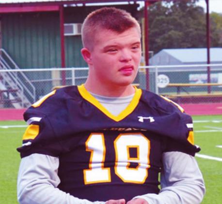 Mason Campbell was the honorary football player and got to hang out with the players on the sideline and got to participate in the coin toss. Summer Bryant • The Madill Record