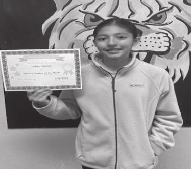 March Students of the Month