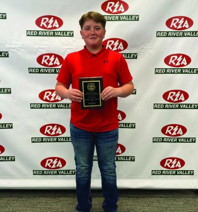 Wyatt Bain, an 8th grader from Kingston Middle School, was one of six winners from the REA Energy Essay contest. There were around 400 8th grade students who competed in the essay contest this year, and they wrote about what life without electricity would be like. Wyatt will be going to a four-day Energy Camp with 80 other 8th graders this summer. Courtesy photo