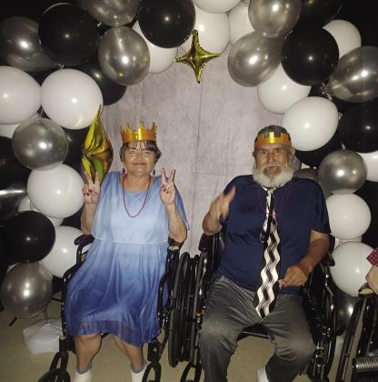 Pictured above and right: Brookside Nursing Center hosted a 70s senior prom for the residents. Courtesy photos