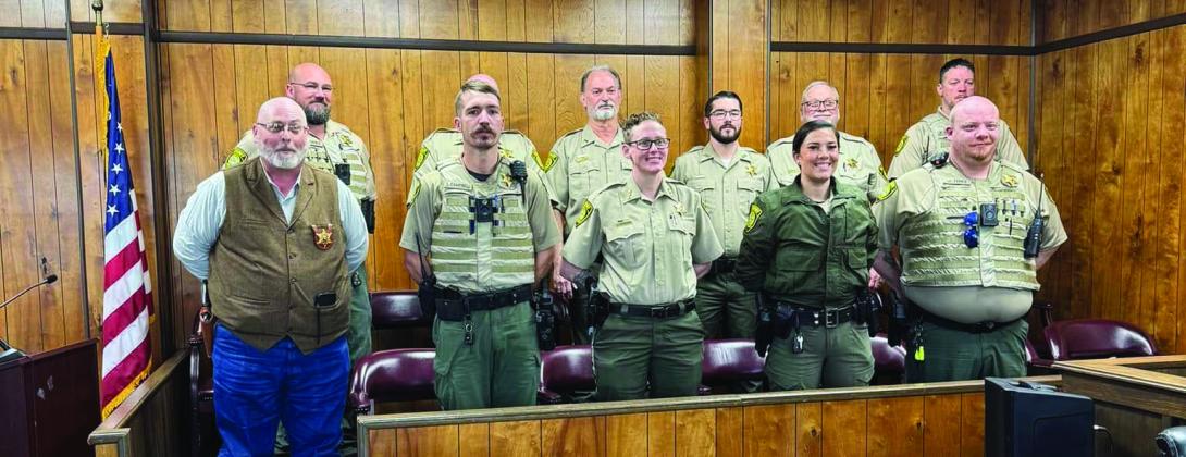Marshall County Sheriff Yow, along with other law officials, was sworn on January 2 for his second term as sheriff. Courtesy photo