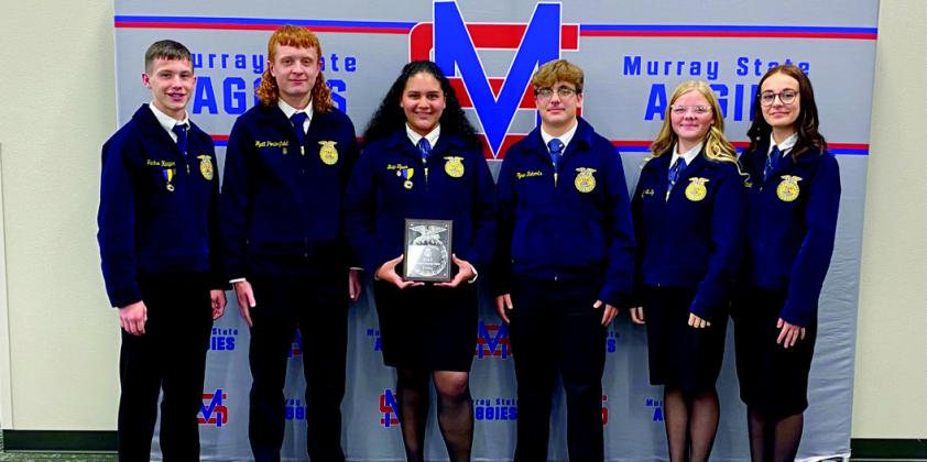 Regional Team Members from left to right: Jackson Harper, Wyatt Porterfield, Bria Tyner, Tyner Roberts, Lea Schultz and Emma Stewart. Courtesy photo