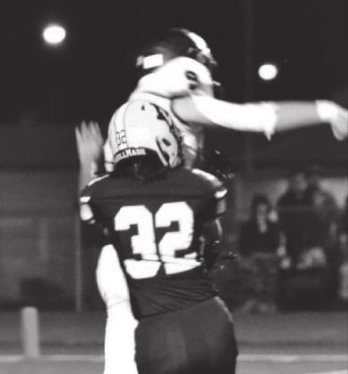 Summer Bryant • The Madill Record Jimena Guevera goes out for a tackle during the Madill v Little Axe game.