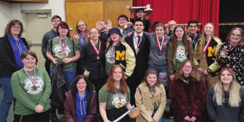 Madill Speech Team places in Comanche Speech Tournament