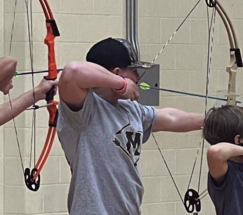 The Madill High School Archery Team attended the North Rock Creek Archery Tournament. Left: Logan Rushing finished 24th out of 84, and Reagen Combs, right, placed 4th out of 108. Courtesy photos