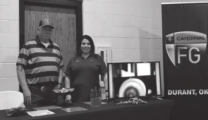 Representatives from Cardinal Glass in Durant attended the event. Megan Moss