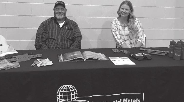 Commerical Metals was also on hand to give students information about the business. Megan Moss