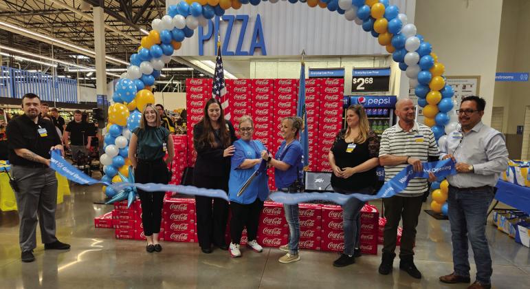 Walmart held a re-grand opening and ribbon cutting on August 4. Shalene White • The Madill Record