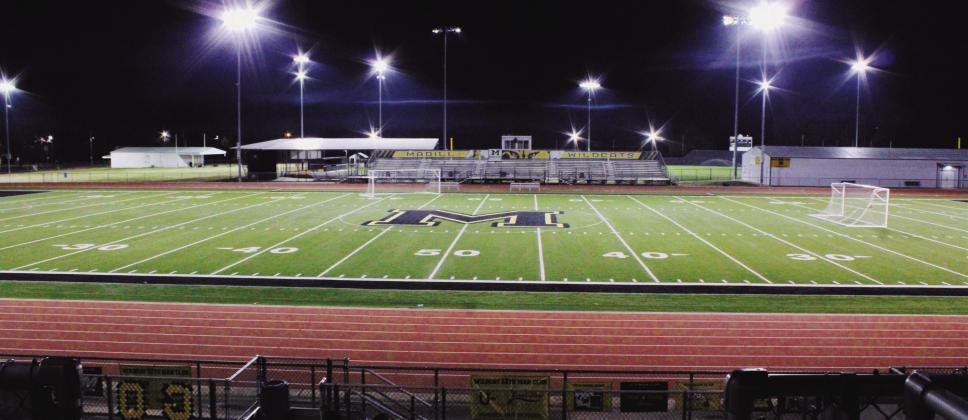 Madill High School turned on the football field lights in honor of Brandon Jacks on January 3. Summer Bryant