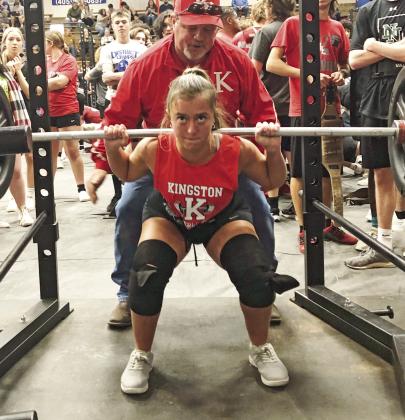 Elley Holder also placed 3rd in the Powerlifting regional tournament. Brian Blansett