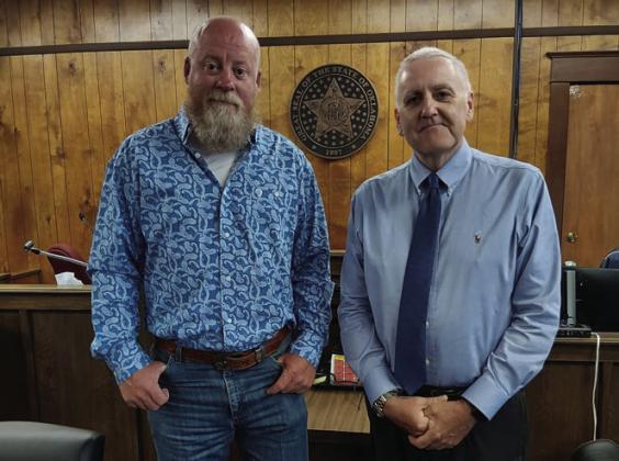 Justin 'Wormy'Ayres was sworn in as the new Marshall County Commissioner District 1. Courtesy photo
