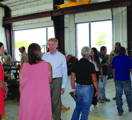 Senator Lankford toured Oklahoma Steel and Wire and J.Price Energy. Gwen Wilson