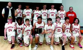 The KMS 8th grade boys beat Comanche on February 11 to win the LCC Championship. Courtesy photo