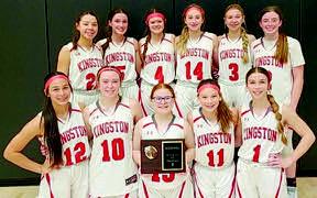 The KMS 8th grade girls beat Plainview at the Lake Country Conference and walked away with the championship on February 11. Courtesy photo