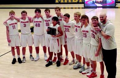 The KHS 9th grade boys team clinched the LCC Championship after beating Plainview on February 11. Courtesy photo