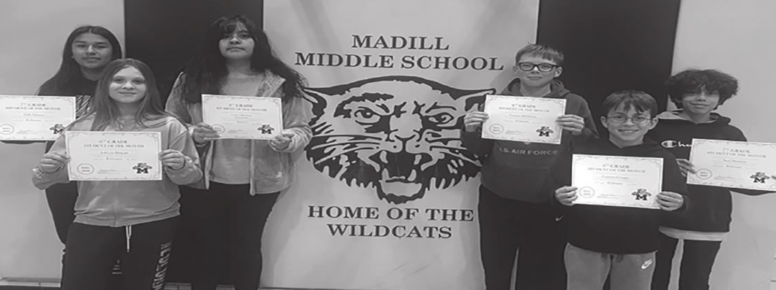 Madill Middle School Students of the Month