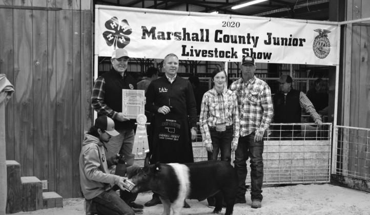 Marshall County 78th Annual Youth Lifestock Show Reserve Winners