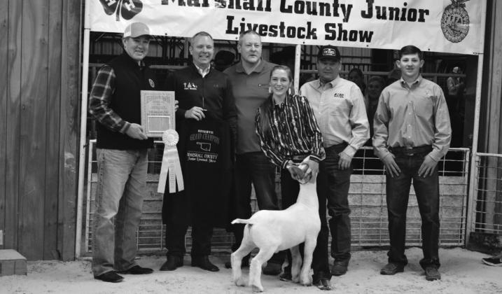 Marshall County 78th Annual Youth Lifestock Show Reserve Winners