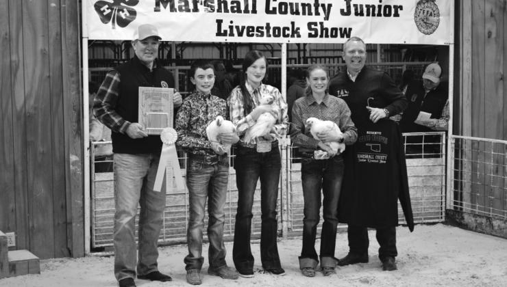 Marshall County 78th Annual Youth Lifestock Show Reserve Winners