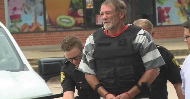Kevin Moseley, a 58-year-old male from Kingston, pleaded guilty to three First-Degree Murder Deliberate Intent charges for killing his wife, Monica Moseley, and two stepchildren on August 22, 2019. In the above photo, Moseley arrives to his fi rst arraignment date on August 27, 2019. Courtesy photo