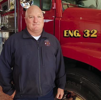 Madill Fire Chief Mike Idleman was raised in Marshall County. Courtesy photo