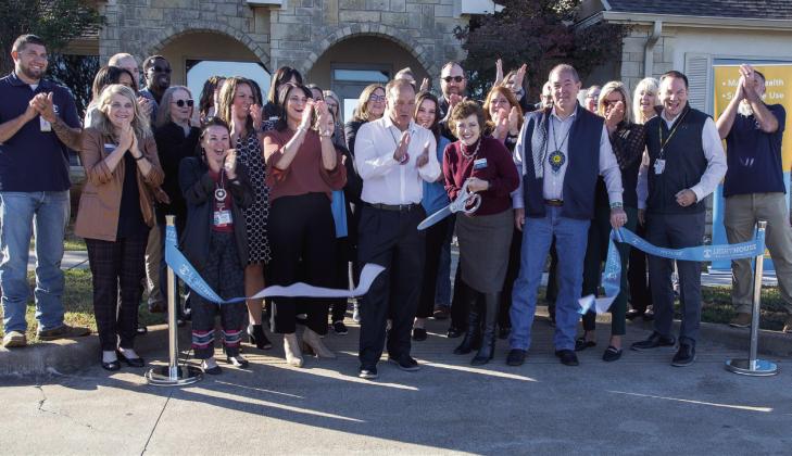 A ribbon cutting was held Nov. 19 for the Children’s Urgent Recovery Center in Durant. The center will address mental health needs of children in the community, and it is the result of a collaboration between Lighthouse Behavioral Wellness Centers and the Choctaw Nation. Courtesy photo