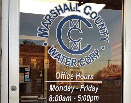 The Marshall County Water Corporation held a meeting to answer the community's questions about a possible restructure. Leslie Mowles • The Madill Record