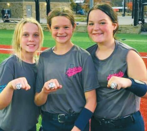 Softball girls show up at the Presley Mitchell Memorial Tournament to show support. Courtesy photos