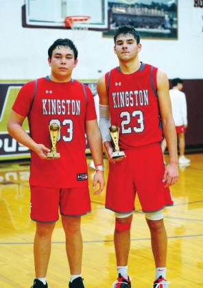 Dakota Weibner and Brady Brister were named part of the All-Tournament Team during the January 23, 2021 game. Crockett Uber