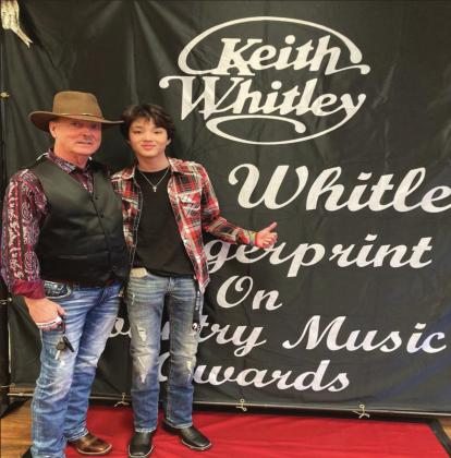 Courtesy photo Curt and Brayden Ryle are shown together at the 2020 Keith Whitley Fingerprint on Country Music Awards where Mr. Ryle was a keynote speaker.