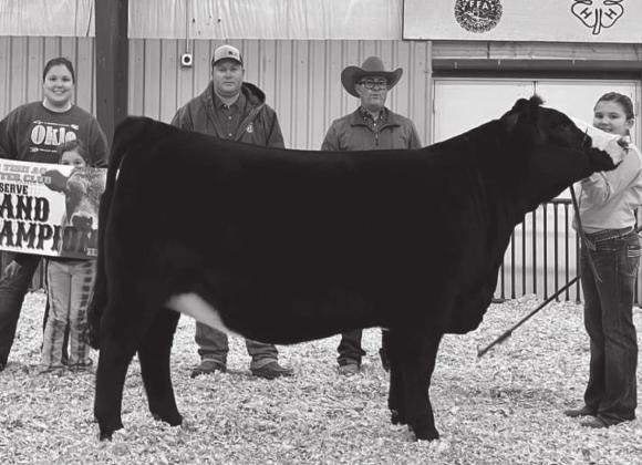 Local girls compete in the Tishomingo Cattle Show