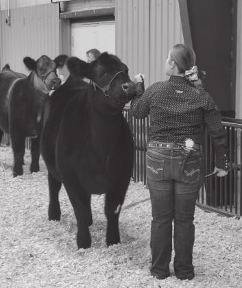 Local girls compete in the Tishomingo Cattle Show